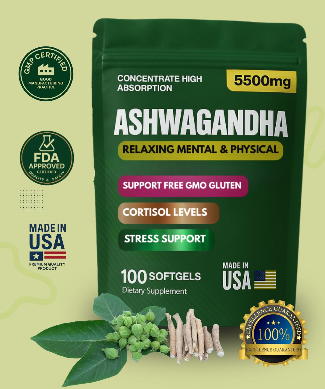 ASHWAGANDHA 5500mg - Softgels